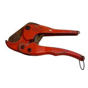VEC Tubing Cutter PVC Pipe Cutter‎ Heavy Duty Red Metal Plumber Tool